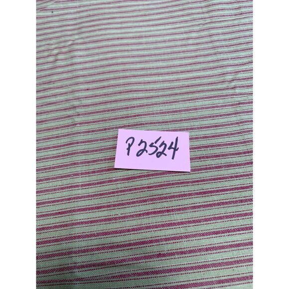 Red & Beige Striped Cotton Fabric 1/2 yard 36" Wide Crafting & Sewing Quilting - Picture 5 of 5